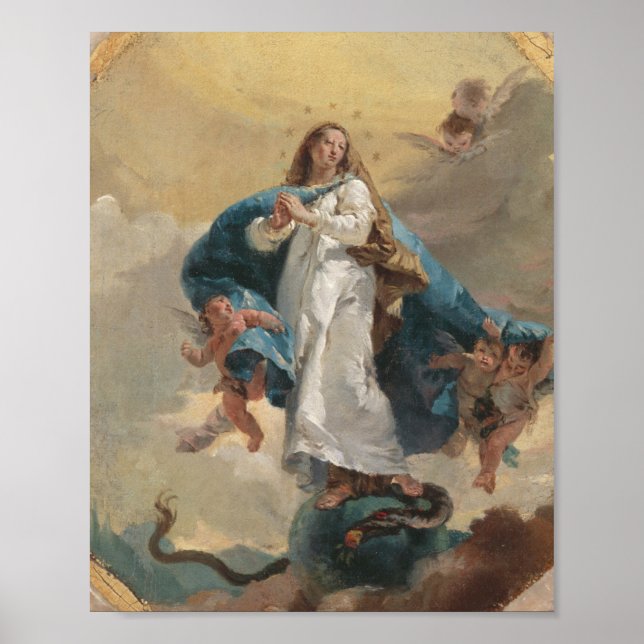 Póster La inmaculada concepción - Giovanni Battista Tiep (Frente)