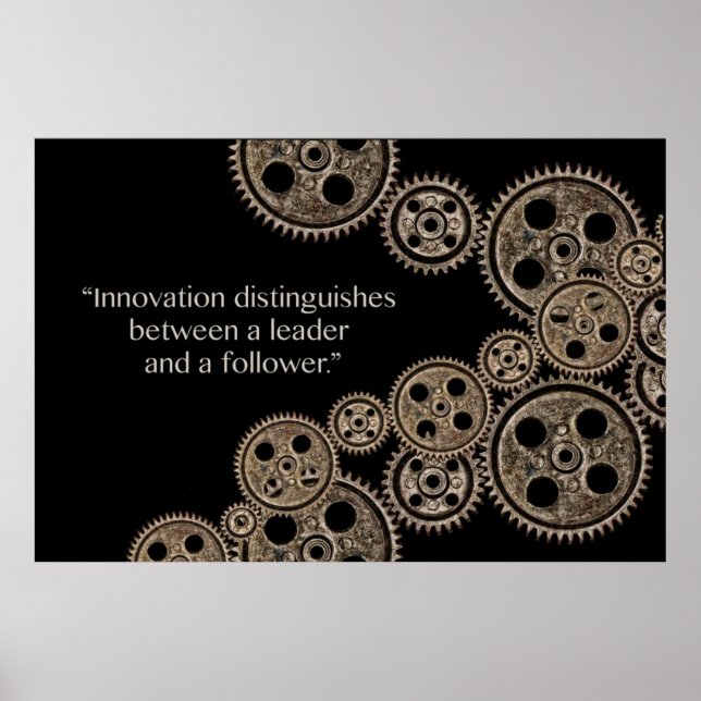 Póster La innovación distingue al poster (Frente)