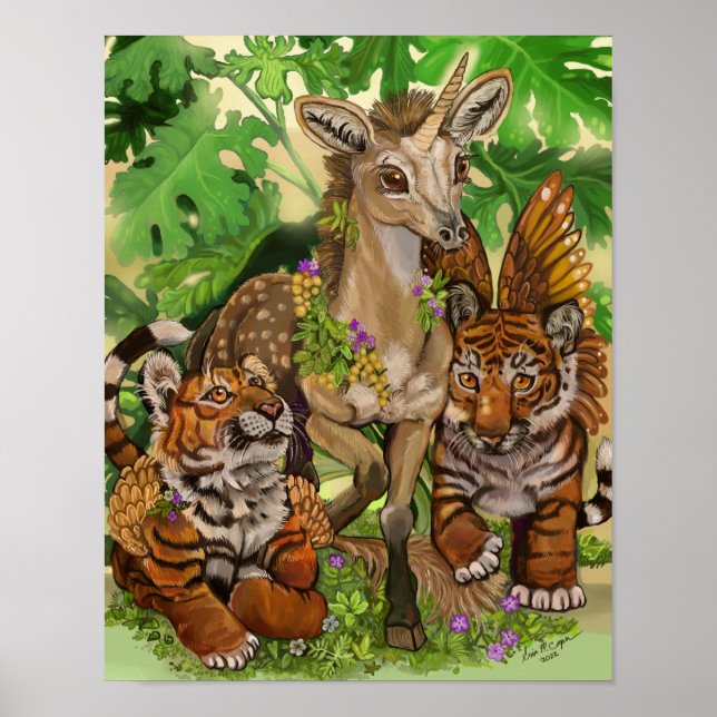 Póster 'La inocencia del nuevo' Poster unicornio (Frente)