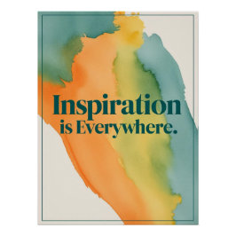 Póster La inspiración está en todas partes