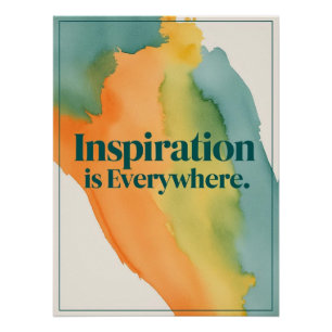 Póster La inspiración está en todas partes