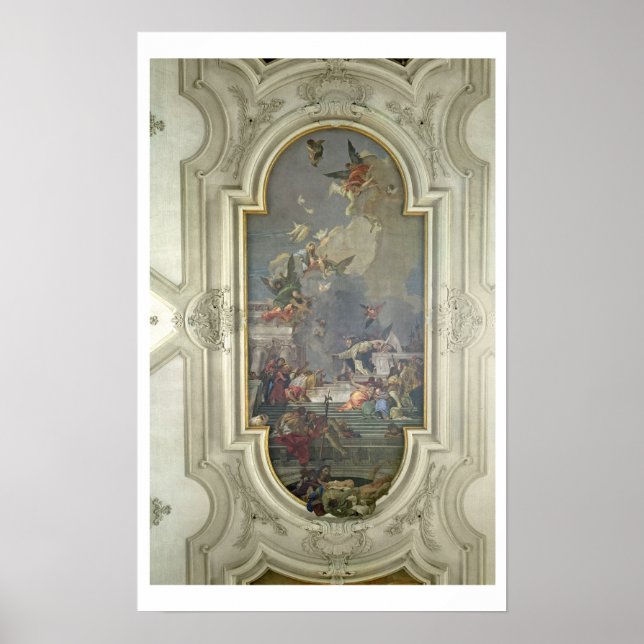 Póster La institución del Rosario por Santo Dominic (feud (Frente)