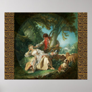 Póster La interrupción del sueño de François Boucher