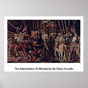 Póster La Intervención De Micheletto Por Paolo Uccello
