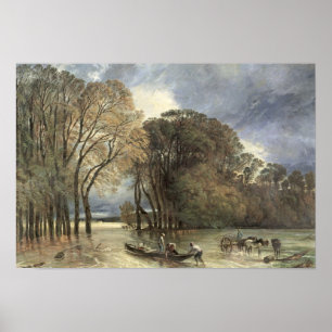 Póster La inundación en la Santo-Nube, 1855