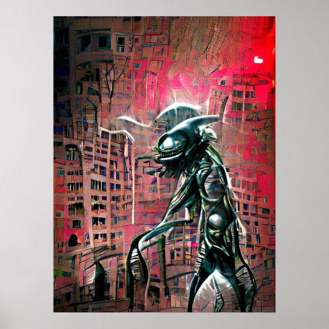 Póster La invasión de Alien (Frente)
