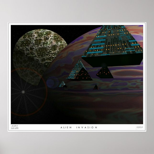 Póster La invasión de Alien (Frente)