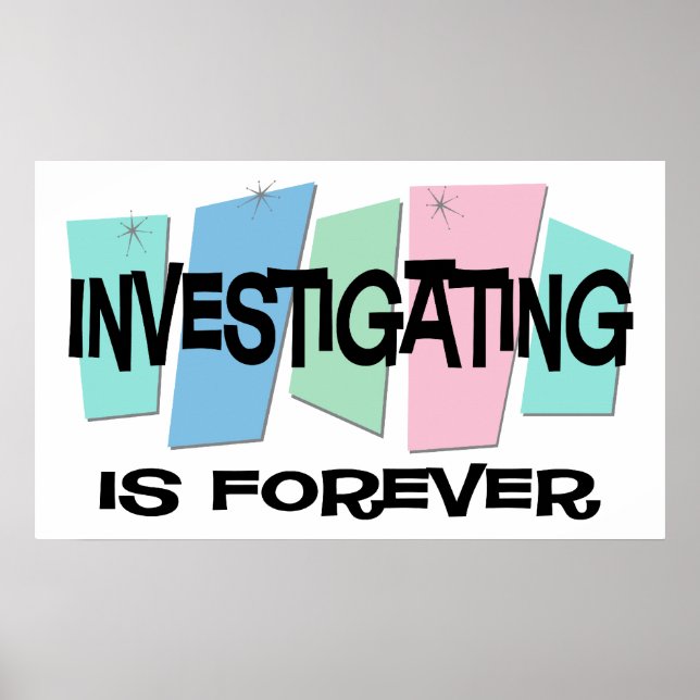 Póster La Investigación Es Para Siempre (Frente)
