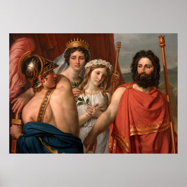 Póster La ira de Aquiles, 1819 (Frente)