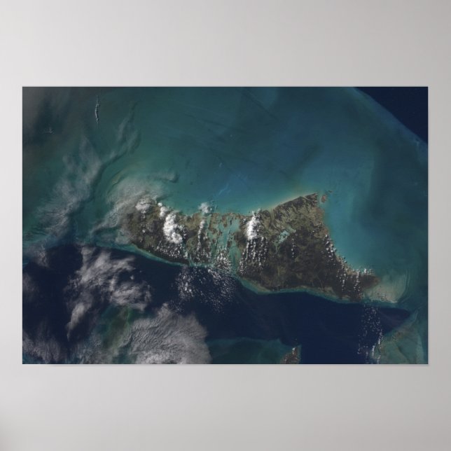 Póster La isla Andros de las Bahamas (Frente)