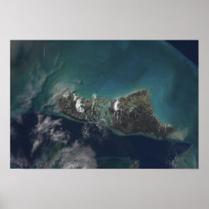 Póster La isla de Andros de las Bahamas