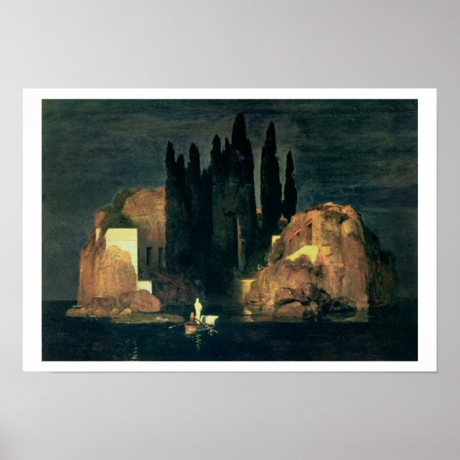 Póster La Isla de los Muertos, 1880 (aceite sobre lienzo) (Frente)