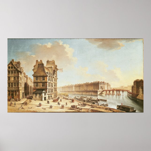Póster La isla de Saint-Louis de la Place de Greve (Frente)