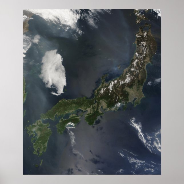Póster La isla principal de Japón, Honshu (Frente)