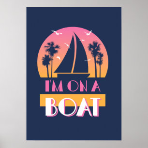 Póster La isla sola - estoy en un barco