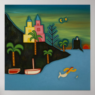 Póster La isla volcánica 2008