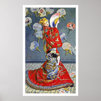 Póster La japonesa por Monet impresionista francés