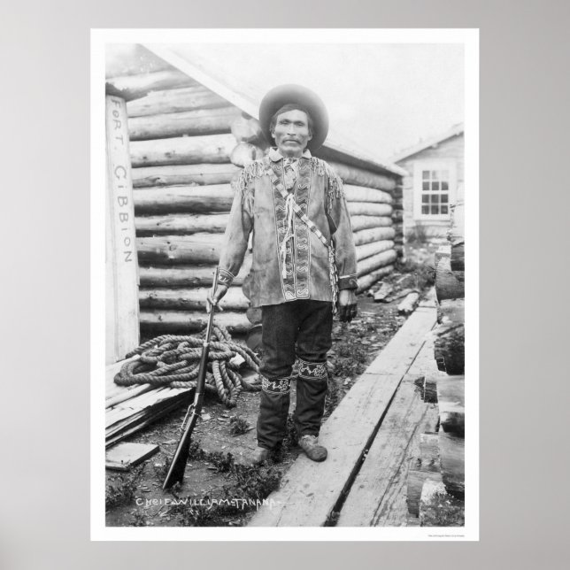 Póster La jefa india Tanana Alaska 1916 (Frente)