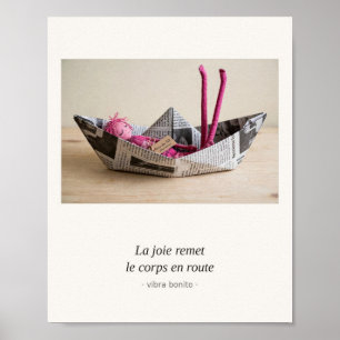 Póster La joie remet le corps en route — Serie Papel