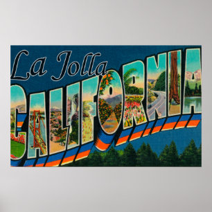 Póster La Jolla, California - escenas grandes de la letra