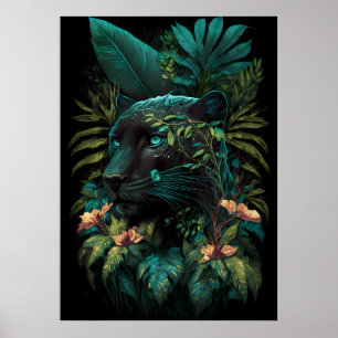 Póster La jungla deslumbrante: dominio de la pantera negr