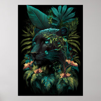 Póster La jungla deslumbrante: dominio de la pantera negr