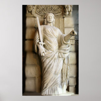 Póster La justicia es Poster ciego