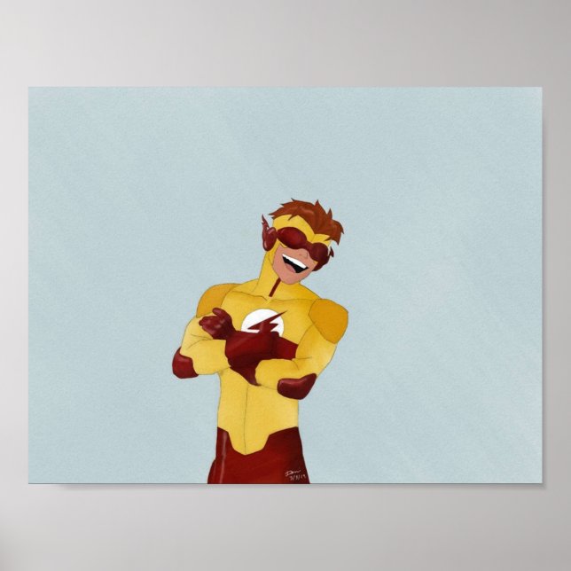 Póster La justicia joven Wally West (Frente)
