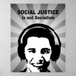 Póster La justicia social no es socialismo