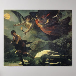 Póster La Justicia Y La Vengancia Divina En La Lucha Cont