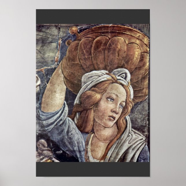 Póster La Juventud De Moisés, Detalle De Botticelli Sandr (Frente)