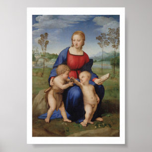 Póster La ladra Raphael jardinière - Raffael - Madonna -