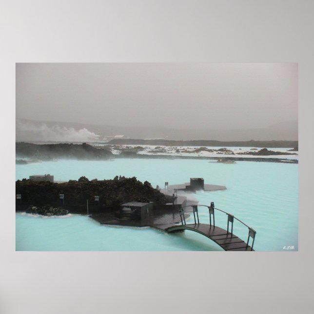 Póster La laguna azul de Islandia (Frente)