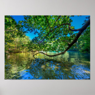 Póster La Laguna Azul de Jamaica, Port Antonio