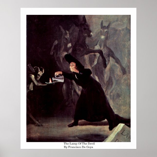 Póster La Lámpara Del Diablo De Francisco De Goya