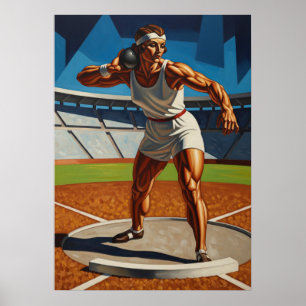 PÓSTER LA LANCEUSE DE POIDS