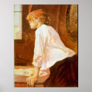 Póster La lavandera por Toulouse-Lautrec