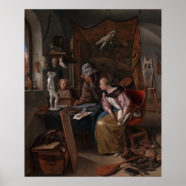 Póster La lección de dibujo (Frente)