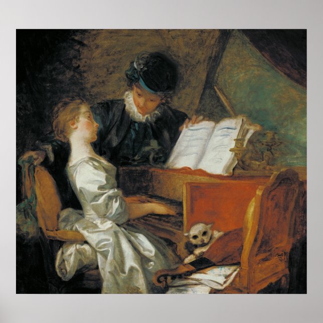 Póster La lección de música (Frente)