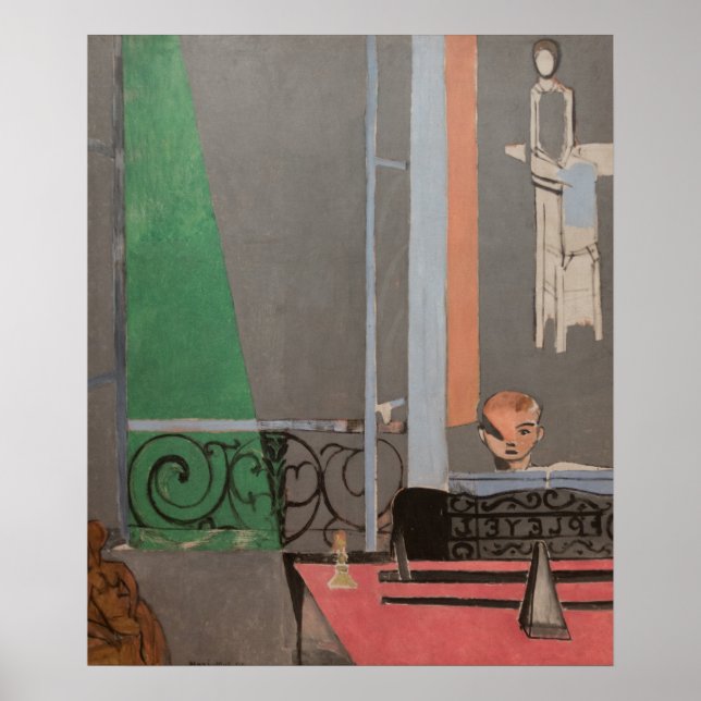 Póster La lección de piano de Matisse (Frente)