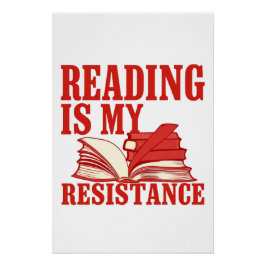 Póster La lectura es mi resistencia | Arte de liberación