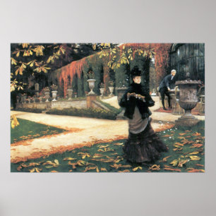 Póster La letra vino en práctico de James Tissot