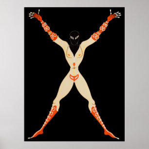 Póster La letra X de la suite alfabética, 1976