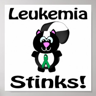 Póster La leucemia apesta el diseño de la conciencia del 