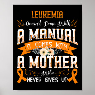 Póster La leucemia no viene con un manual