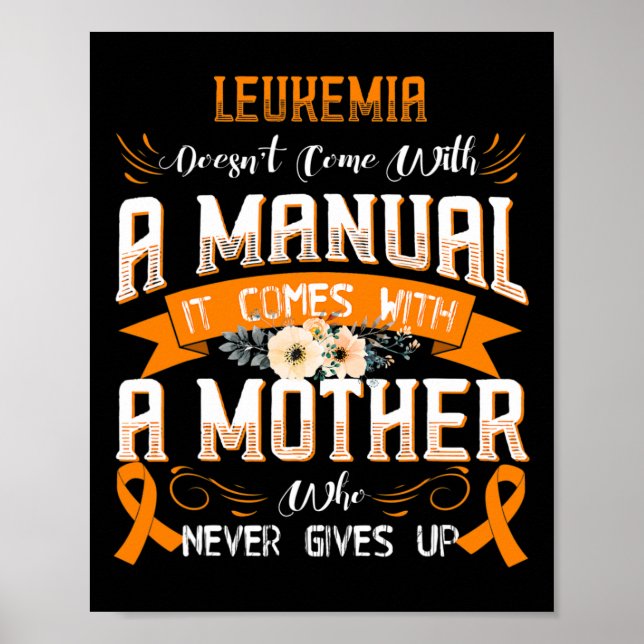 Póster La leucemia no viene con un manual (Frente)