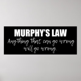Póster La ley de Murphy