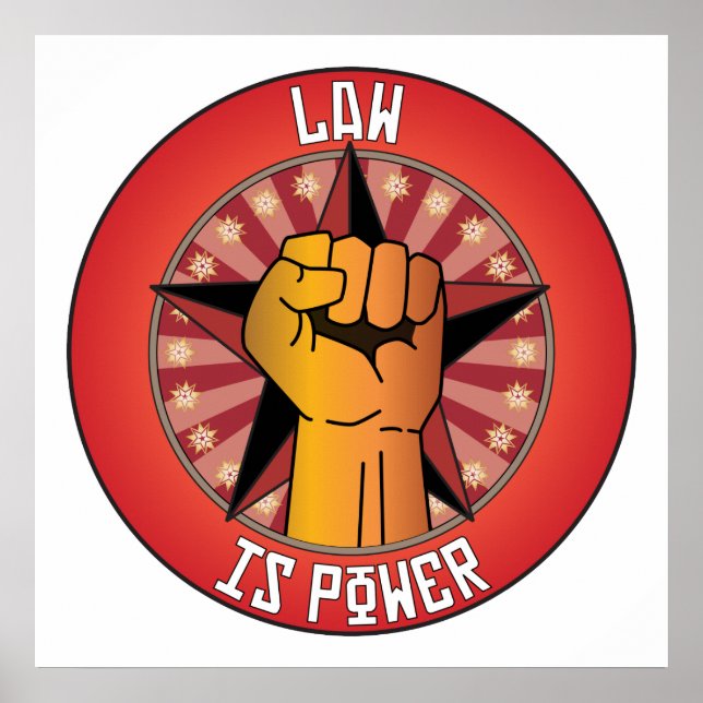 Póster La ley es el poder (Frente)
