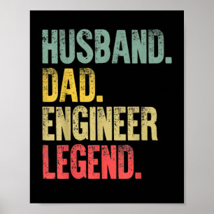 Póster La leyenda de la ingeniera de papá, marido de la c