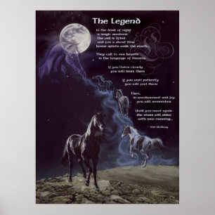 Póster La leyenda de los caballos